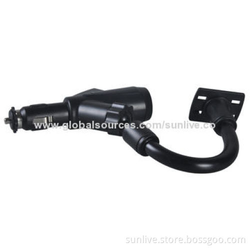 Dual USB 2 Ports Charger Car Cigarette Lighter Mount Holder For Smart Cell Phone